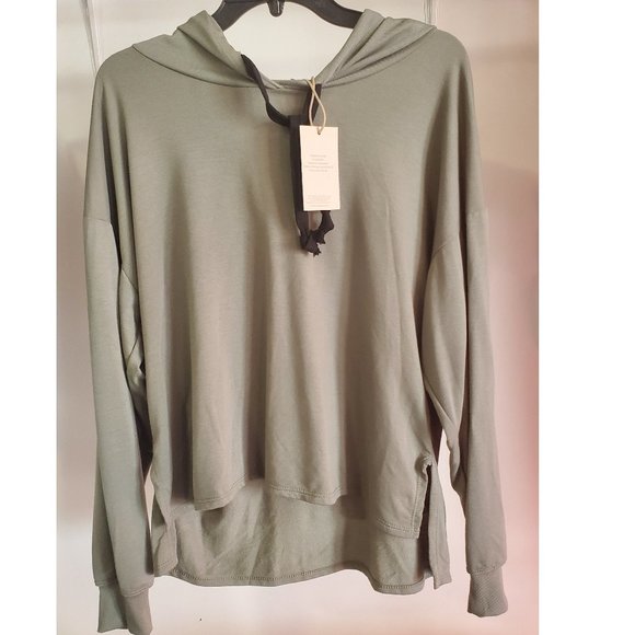NWT Found LA Women's Hooded Sweatshirt Size Medium Hoodie Olive $110 4C490 - Picture 1 of 2